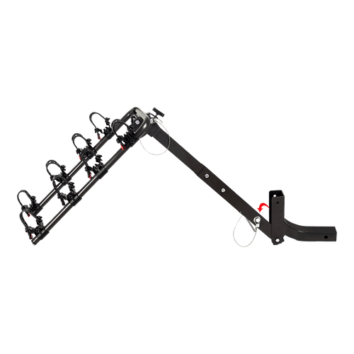 Premium 4-Bike Carrier Rack Hitch Mount Swing Down Bicycle Rack W/ 2" Receiver