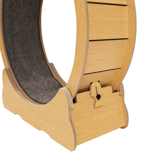 Cat Running Wheel w/ Carpet Runway Cat Exercise Wheel for Fitness Cat Treadmill 