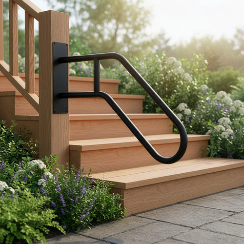 Handrail Steps Railing  Outdoor Indoor Metal Rail