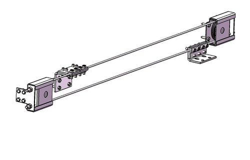 Telescopic Sliding Gate Pulley System