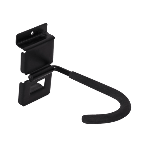 Slatwall Storage Pack for Retail Display Garage Storage - Black Side Wall J Hook