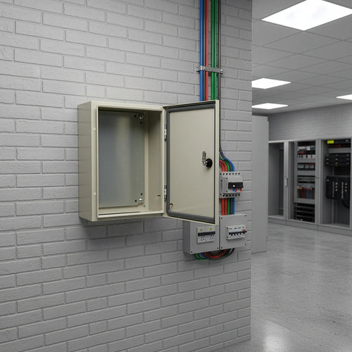 Carbon Steel Electrical Enclosure Box IP65 Wall Mount 400 x 300 x 200 mm