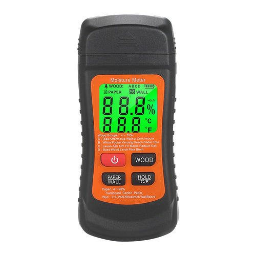 Dampness Moisture Meter – Digital Detector for Wood, Paper & Walls | Multi-Mode Tool