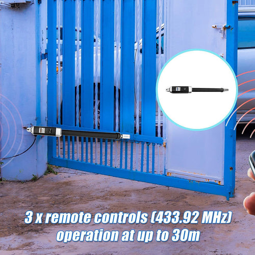 500KG 10W Solar Single Swing Auto Motor Remote Gate Opener
