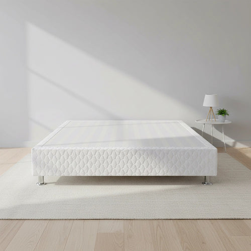 King Bed Base with Slats & Cover – Sturdy Ensemble Frame