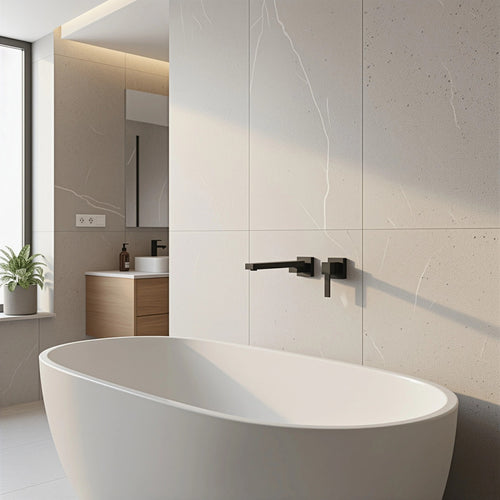 Bath In Wall Swivel Spout in Black Finish