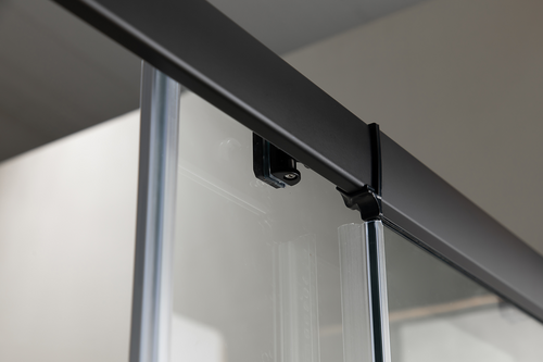 Adjustable (1850x1010mm) Single Door Sliding Glass Shower Screen with