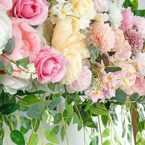 1M Artificial Rose Flower Wall Panel – Silk Wedding Party Runner Backdrop Decor