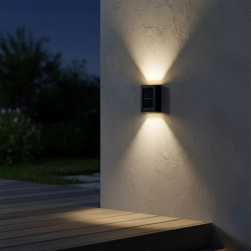 2pc Outdoor Solar LED Deck Lights Garden Patio Pathway Stairs Warm White
