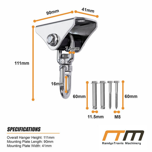 Swing Hanger – Heavy Duty Stainless Steel 360° Swivel Hook