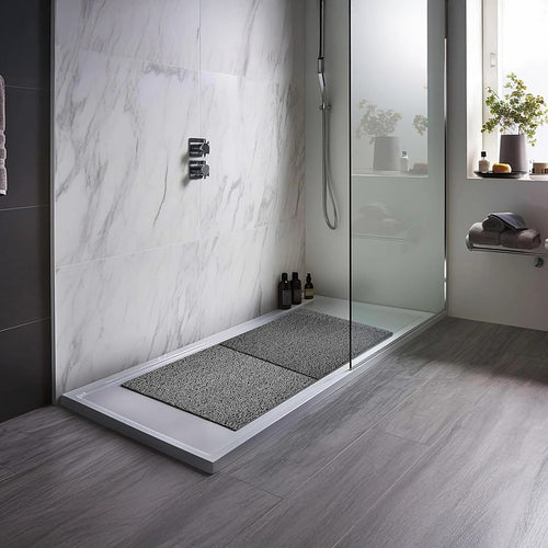 Shower Mat Rug Anti Slip Loofah Bathroom Bath Mat Carpet Water Drains Non Slip