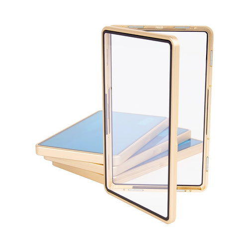Metal Trading Card Case for PSA & CGC 35PT Slabs – Gold 4 Pack