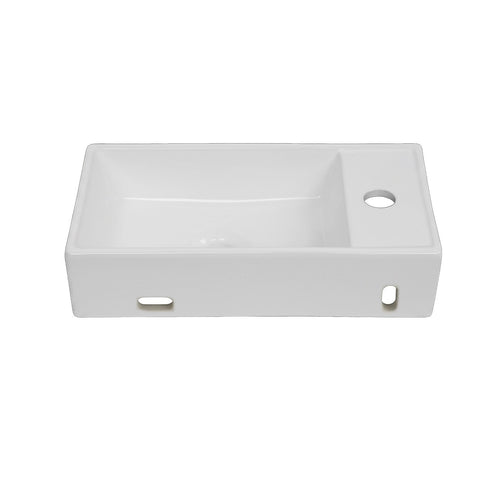 Wall Hung Hand Wash Basin – Small Ceramic Sink for Cloakroom, Toilet & Compact Bathrooms
