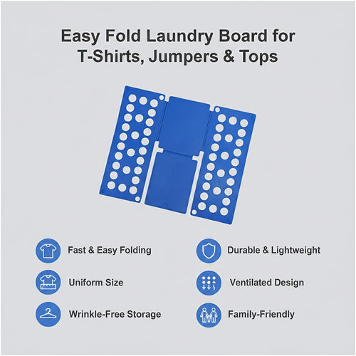 Adult Clothes Folder Organiser – Easy Fold Laundry Board for Shirts & Jumpers