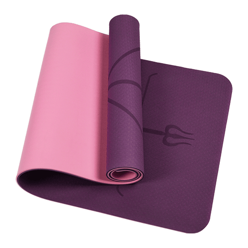 8mm TPE Yoga Mat Exercise Fitness Gym Pilates Non Slip Dual Layer