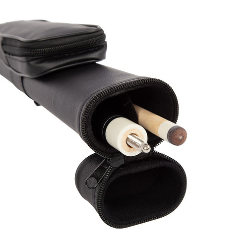 57in 2-Piece Wood Pool Cue Stick 19oz with Carry Bag