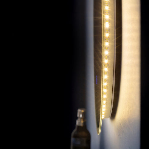 90cm Round LED Bathroom Vanity Mirror – Wall-Mounted with Touch Sensor & Colour Temp Control