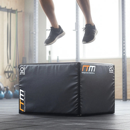 3-in-1 Foam Plyometric Jump Box – Fitness Training Plyo Games Box for Cardio & Strength