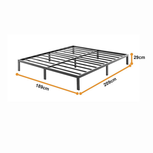 King Heavy-Duty Steel Bed Frame Base for Australian Mattresses