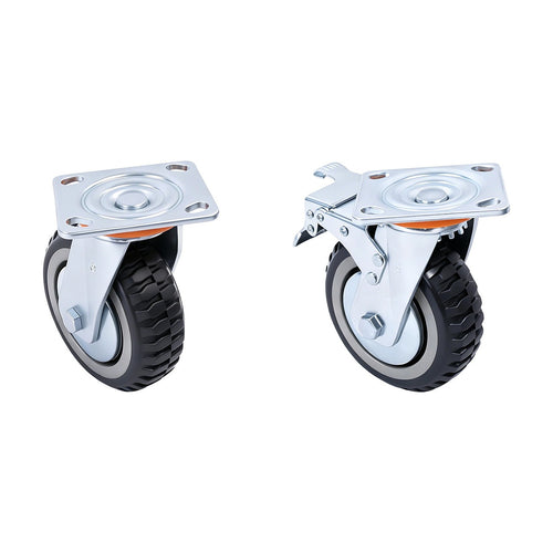 150mm Heavy Duty Plate Caster Wheels Set of 4 1200kg Swivel