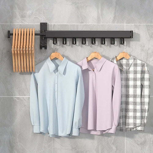 Wall-Mounted Drying Rack – Foldable Aluminium Airer, 27kg Capacity