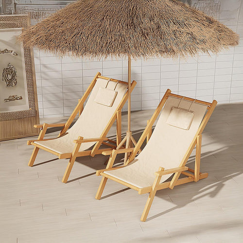 Premium Foldable Outdoor Sling Chair Patio Lounge