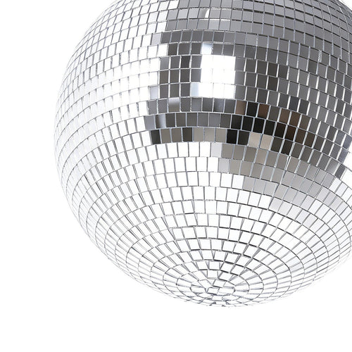 Silver Mirror Disco Ball – Hanging DJ Party Decor