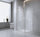 110x100cm Corner Frameless Shower Screen – White Wall & Floor Channel with SS Hinges for Modern Bathroom Style
