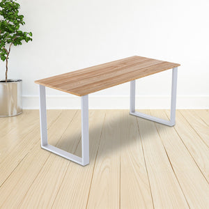 Table Bench Desk Legs Retro Industrial Design - White Square