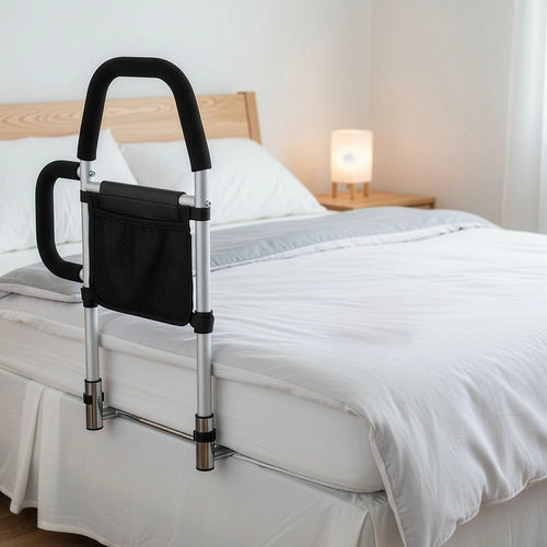 Adjustable Bed Rail for Elderly – Safety Support Bar for Adults & Seniors for Stable Bedside Assistance