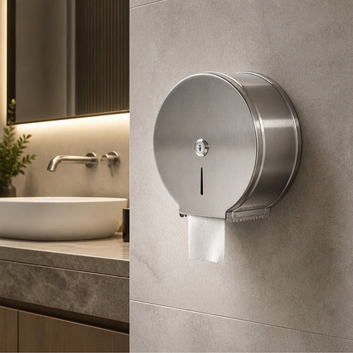 Restroom Paper Towel Dispenser – Wall-Mounted Stainless Steel