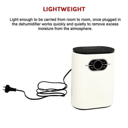 1200ML Mini Dehumidifier LED Display Air Dryer Moisture proof Absorber Machine