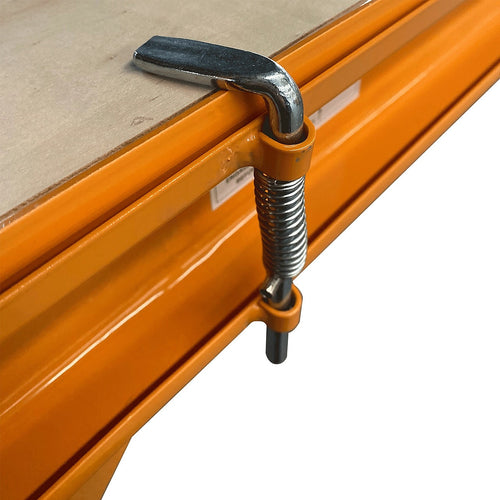 Mobile Scaffold Ladder - Yellow, Wheeled, 450kg Capacity