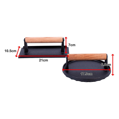 Heavy Duty BBQ Steak Press with Heat-Resistant Handle Grill Tool