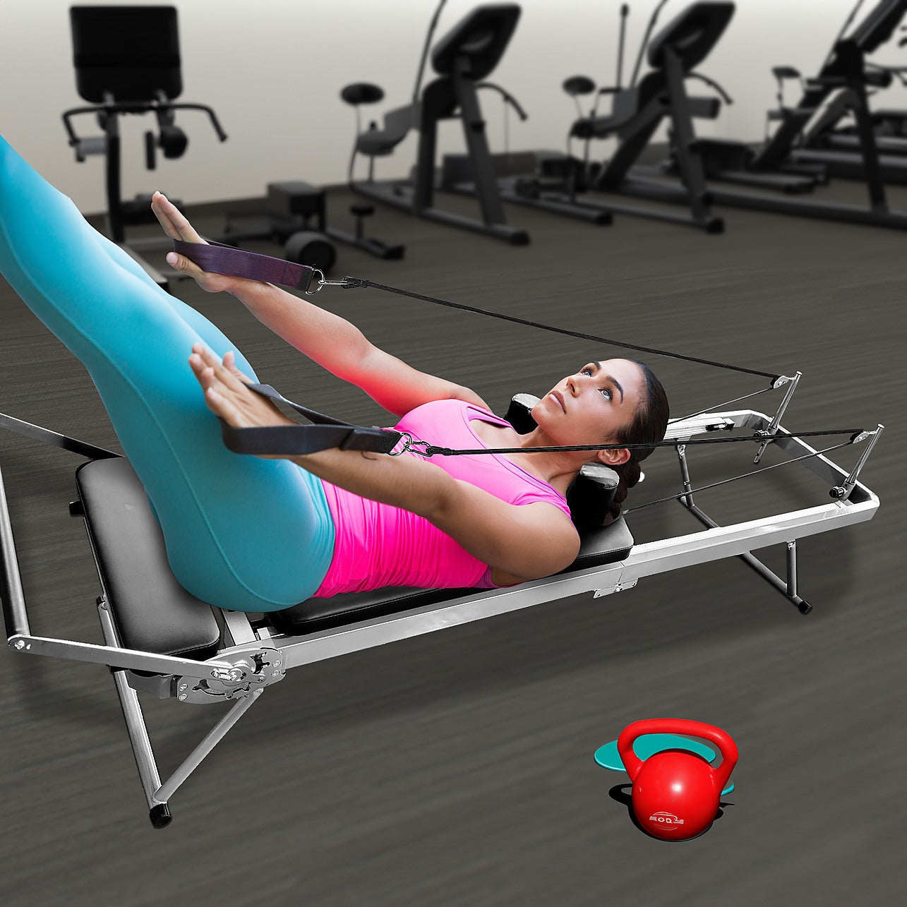 Pilates Reformer Machine Foldable Gym - Sports & Fitness > Pilates