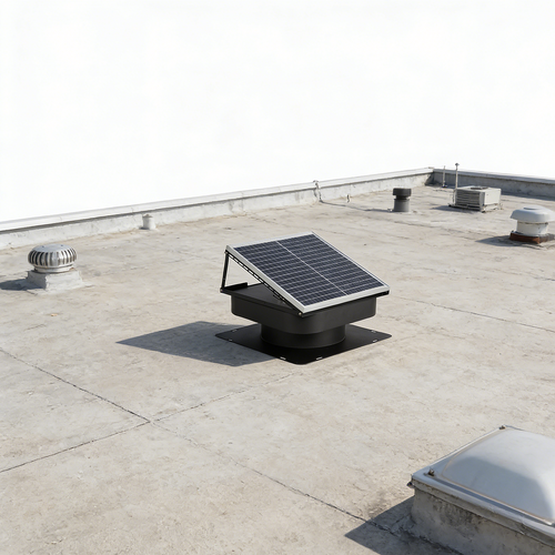 25-30W Solar Roof Vent Fan Exhaust for Home Garage & Van Ventilation