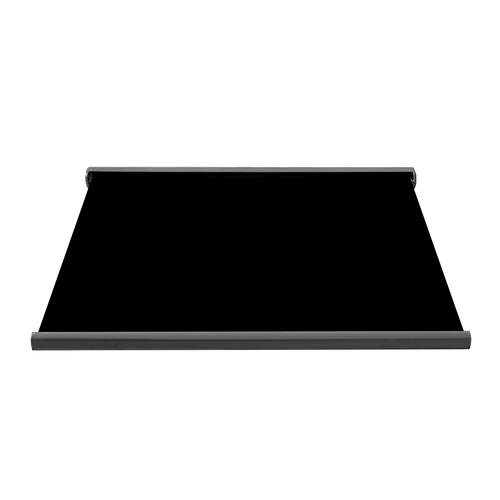 Heavy Duty Full Cassette Retractable Awning: Motorised 5.5x3m Black Sunshade