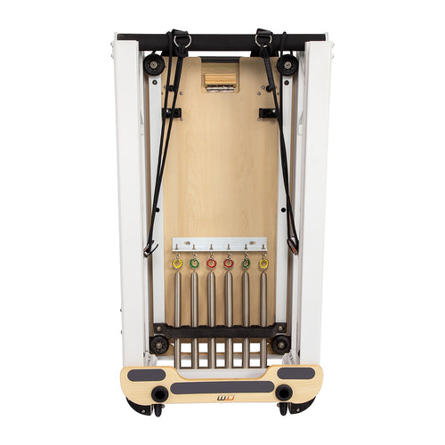 Folding Pilates Reformer Machine – Compact Home Workout Bed for Full-Body Strength & Fitness Training