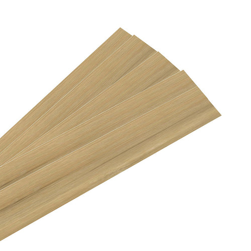 Self Adhesive Vinyl Floor Tiles Peel & Stick Flooring Natural Plain Oak 16 Pack 2.3m²