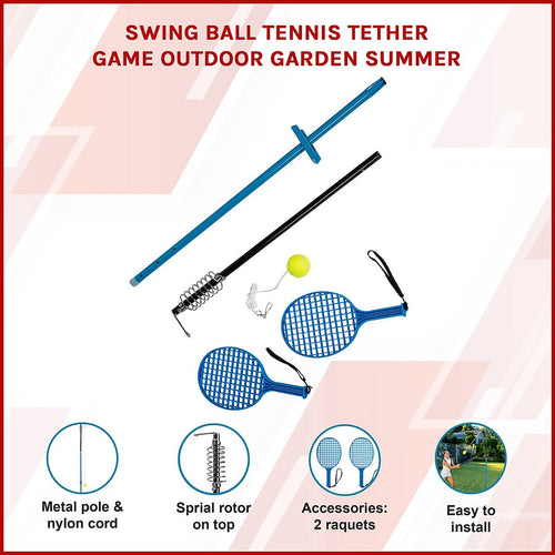 Swing Ball Tennis Tether Game Outdoor Garden Summer