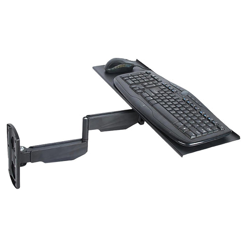 Wall Mount Keyboard Tray – Adjustable Folding Arm Workstation for Home & Office