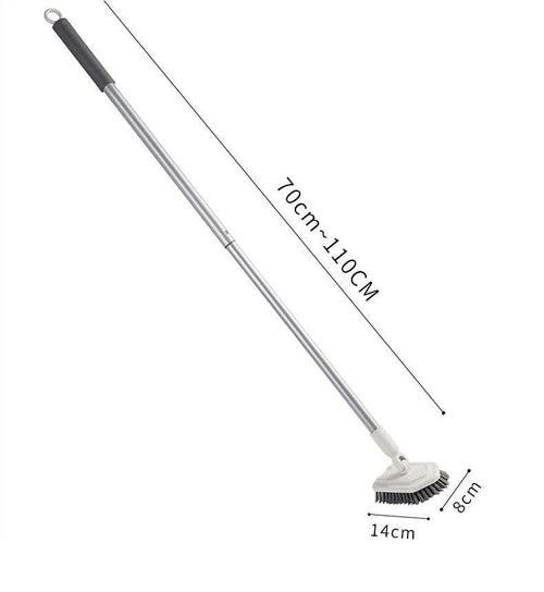 Long Handled Floor Scrubbing Brush Shower Cleaning Brush with Scourer Head
