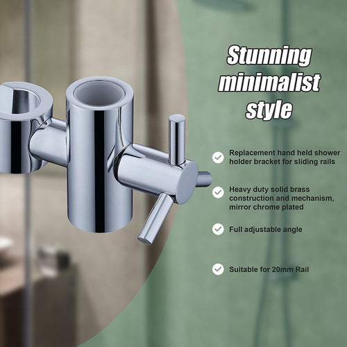 20mm Replacement Solid Brass Slide Rail Bracket Slider 