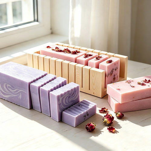 Deluxe DIY Soap Making Kit with Shea Butter & Glycerin Melt & Pour Soap Base, Moulds, Fragrance Oils & Colours