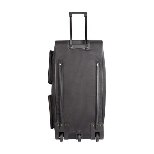 Large Black Wheeled Travel Duffle Bag – Rolling Luggage Trolley