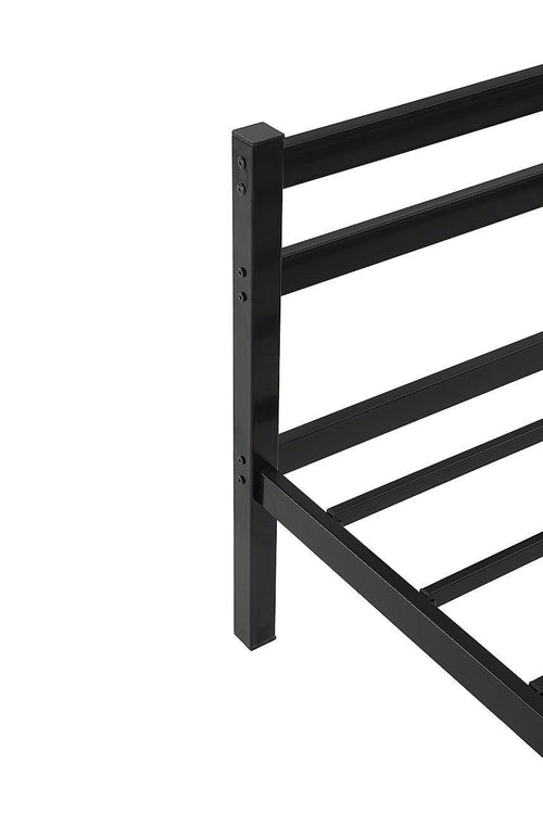 Single Daybed Metal Frame Sofa Premium Black Day Bed Steel Support