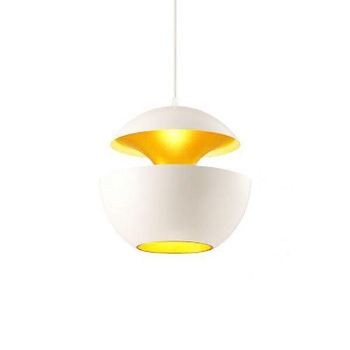 25cm Modern Home Office Restaurant Pendant Lamp LED Chandelier Ceiling Hanging Light in White