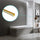 100cm Frameless Glass Bath Screen with Channel and Stainless Steel Hinges- Gold