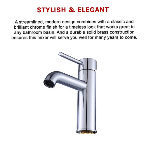  Basin Mixer Tap Faucet -Kitchen Laundry Bathroom Sink 