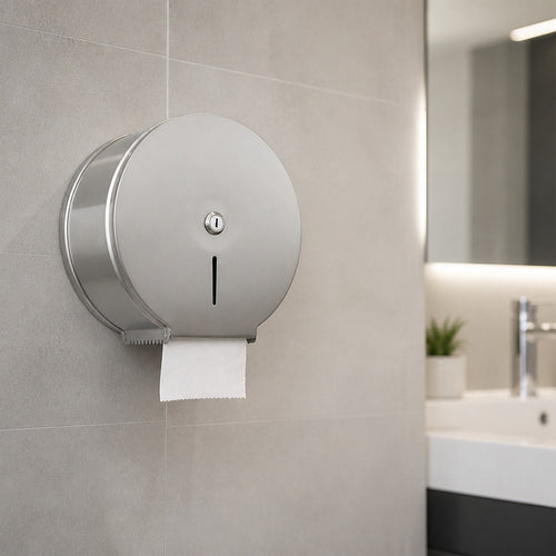 Restroom Paper Towel Dispenser – Wall-Mounted Stainless Steel